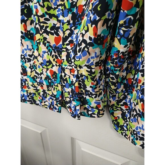 Showa Dress VTG Woman 9 Blazer Button Front Colorful Long Sleeve Professional - Picture 10 of 12